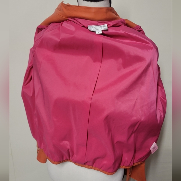 St. John Sport by Marie Gray Leather Jacket - Picture 7 of 11